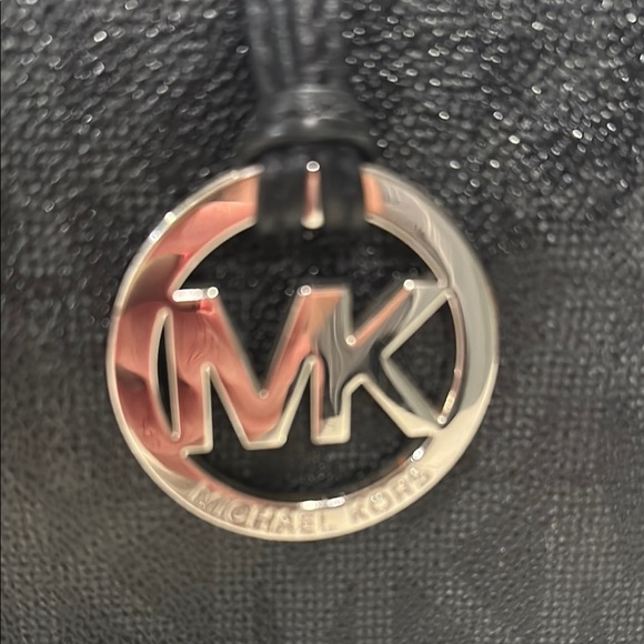 Michael Kors Black Tote with Silver Accents - Picture 2 of 10